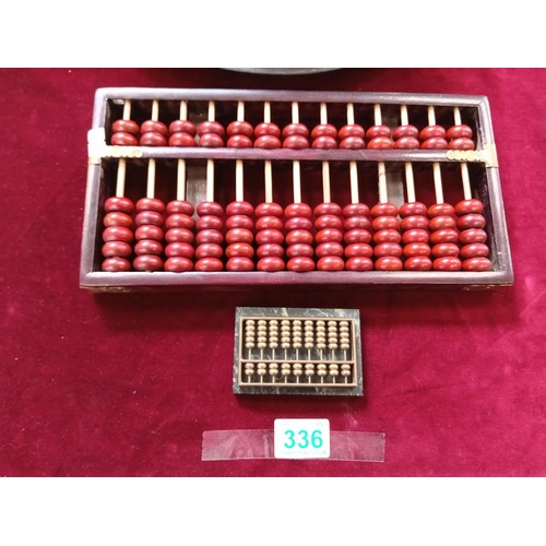 336 - one large and one small abacus