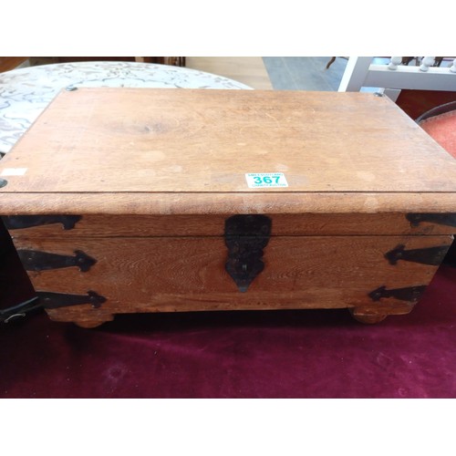 367 - small wooden chest