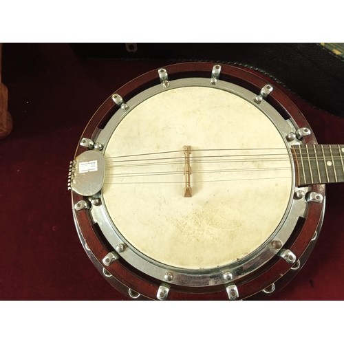 366 - banjo with case