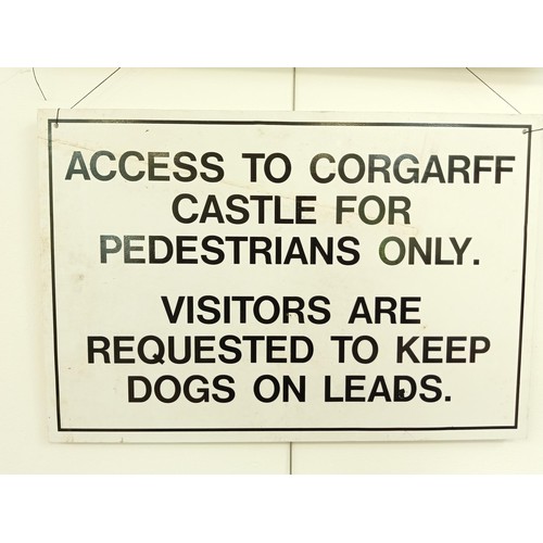 340 - 2 x Vintage Castle Signs... not metal