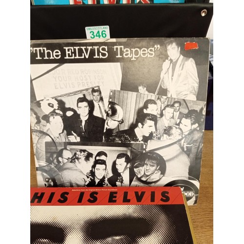 346 - Selection of Elvis LP's