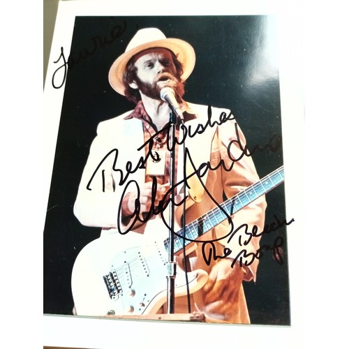 357 - Signed Artifacts and Photo from The Beach Boys Signed by Al Jardine