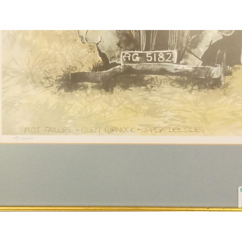 376 - Framed MOT Failure Glen Girnock Upper Deeside 1996 Limited Edition 4 of 600