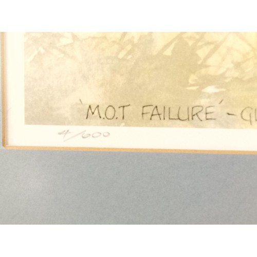 376 - Framed MOT Failure Glen Girnock Upper Deeside 1996 Limited Edition 4 of 600