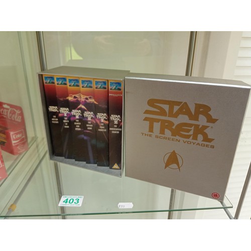 403 - Star Trek The Screen Voyagers VHS Collectors Set Copyright 1991