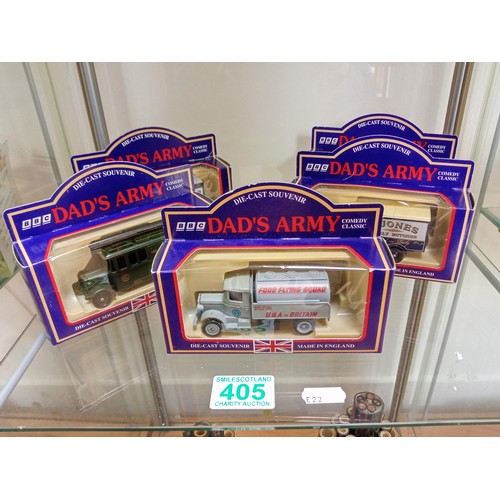 405 - 5 x BBC Dads Army Diecast Model Vehicle Souvenirs