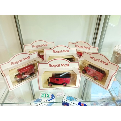 413 - 6 x Diecast Model Royal Mail Commemorative Collection