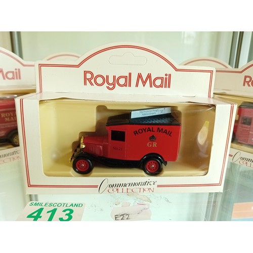 413 - 6 x Diecast Model Royal Mail Commemorative Collection