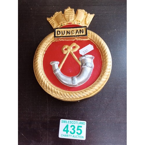 435 - Metal Crest of Duncan