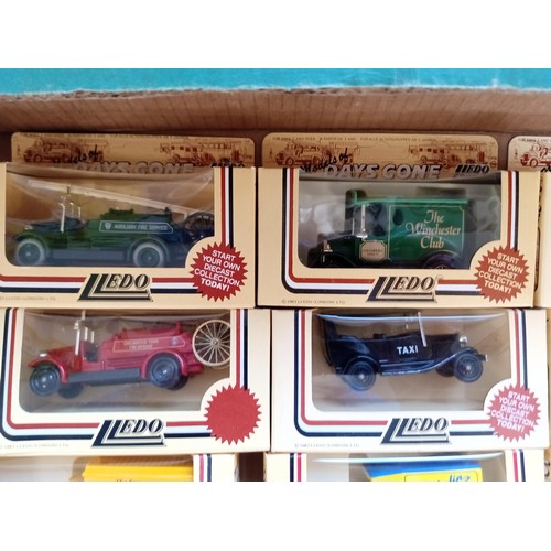 319 - 2 Boxes lledo model vans etc