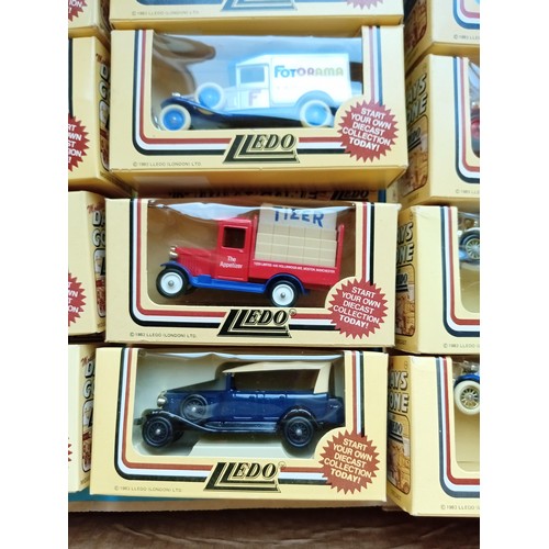 319 - 2 Boxes lledo model vans etc