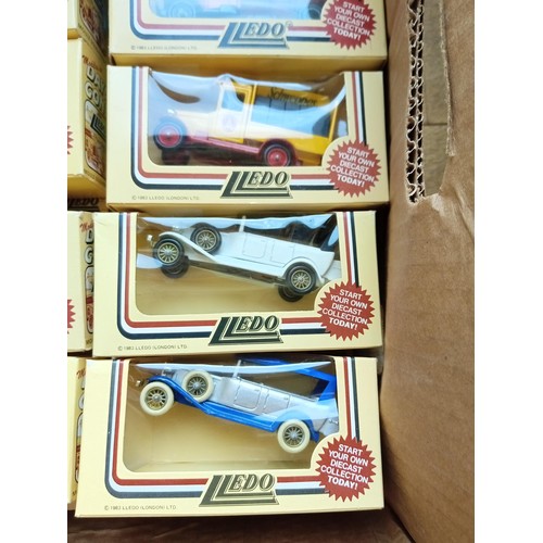 319 - 2 Boxes lledo model vans etc