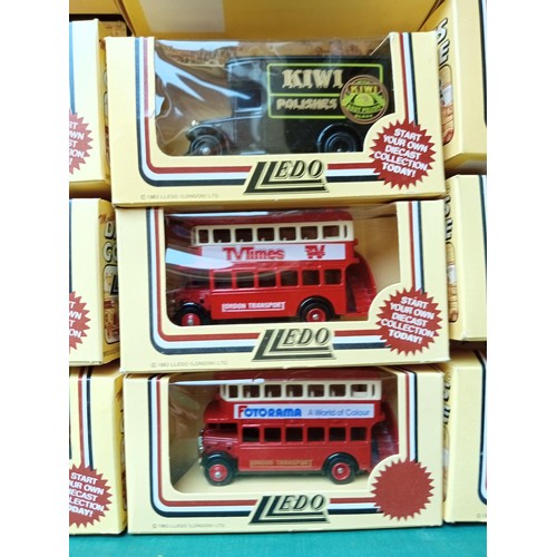 320 - 2 boxes of lledo models mainly buses and vans