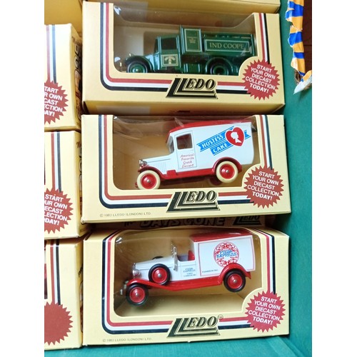 320 - 2 boxes of lledo models mainly buses and vans