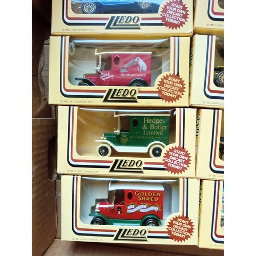 320 - 2 boxes of lledo models mainly buses and vans