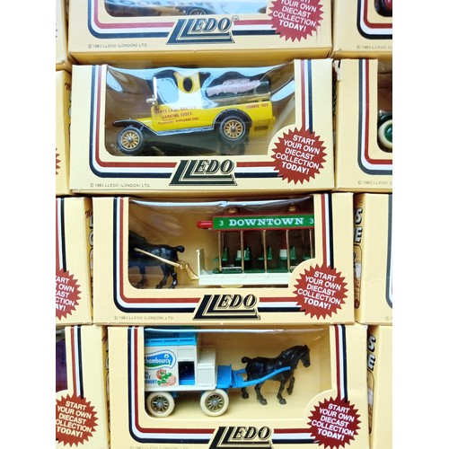 320 - 2 boxes of lledo models mainly buses and vans