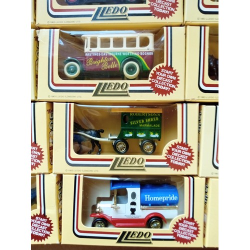 320 - 2 boxes of lledo models mainly buses and vans