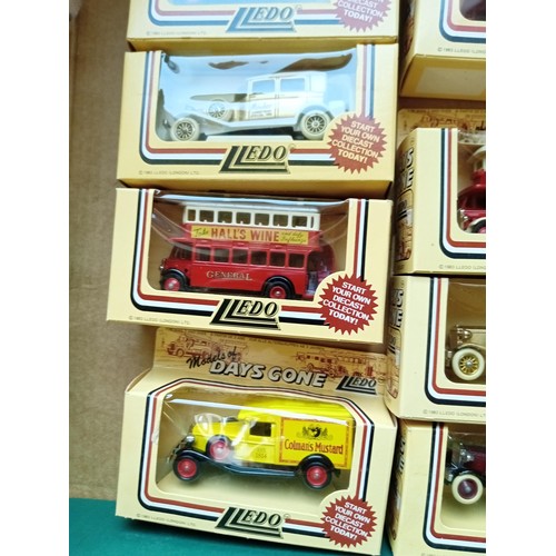 320 - 2 boxes of lledo models mainly buses and vans