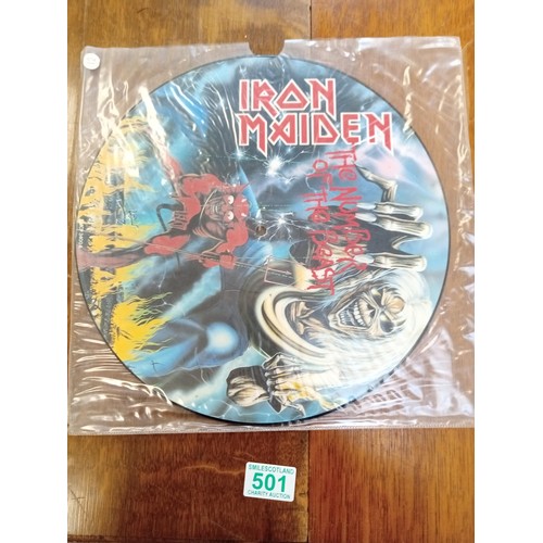 501 - Iron Maiden The number of the Beast 1982 Picture Disc