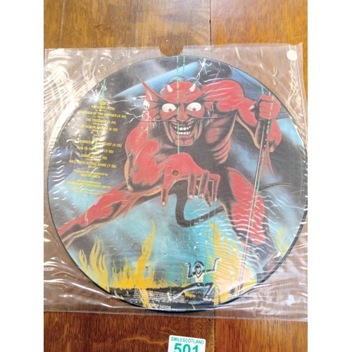 501 - Iron Maiden The number of the Beast 1982 Picture Disc