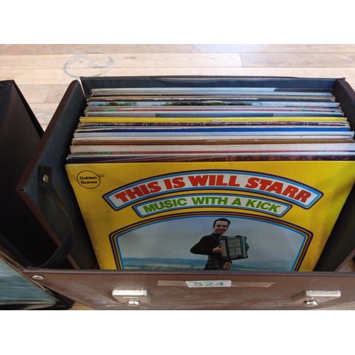 524 - A Large selection of Scottish music LP's