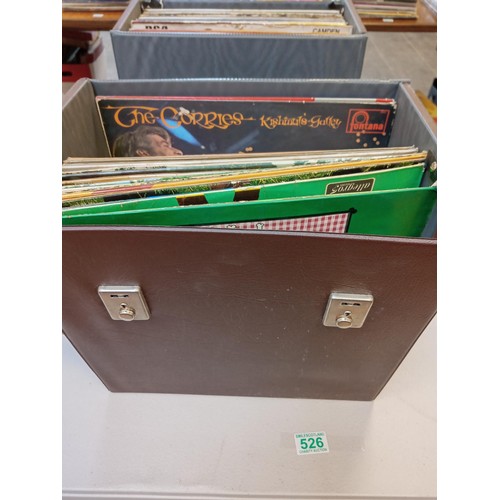 526 - Selection of folk music LP's