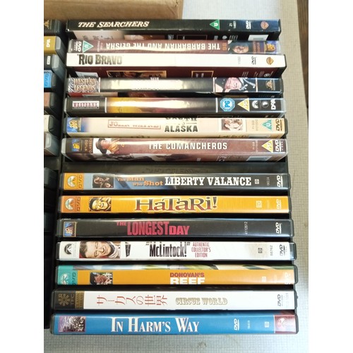 529 - Selection of mainly John Wayne dvds