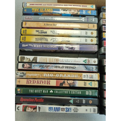 529 - Selection of mainly John Wayne dvds