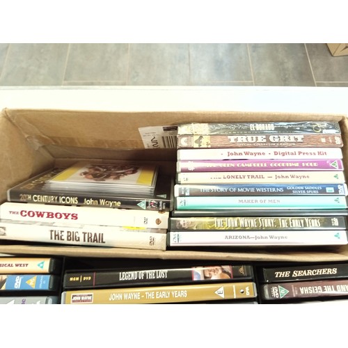 529 - Selection of mainly John Wayne dvds