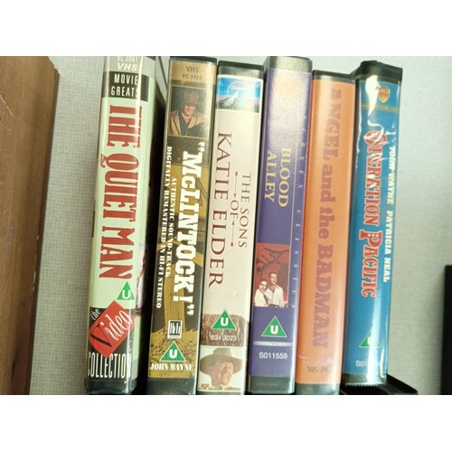 530 - Selection of John Wayne VHS Videos