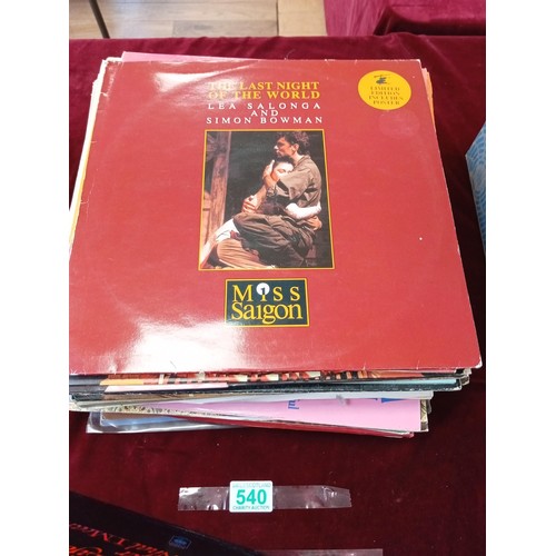 540 - Various music LP's