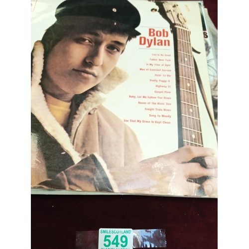 549 - Selection of Bob Dylan LP's