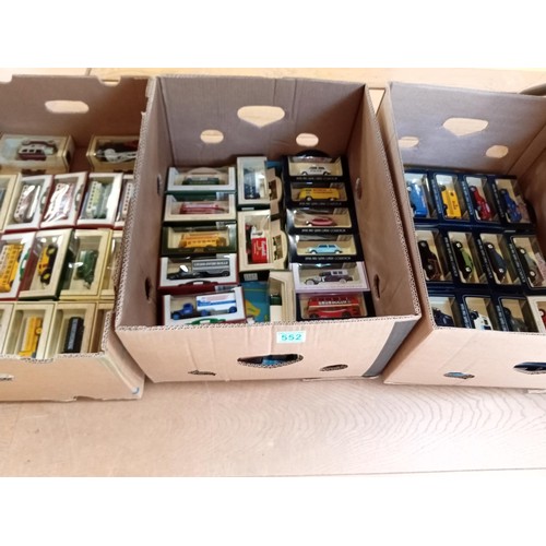 552 - 3 boxes of mainly days gone by model cars