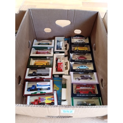 552 - 3 boxes of mainly days gone by model cars