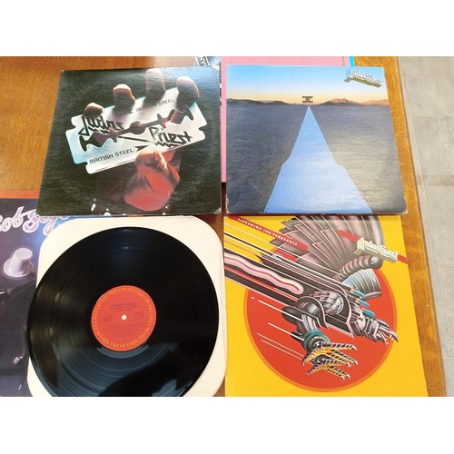 504 - a good selection of Judas Priest lp`s