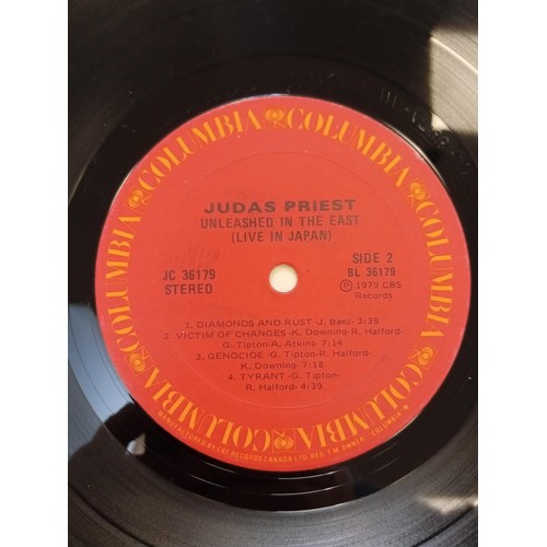 504 - a good selection of Judas Priest lp`s