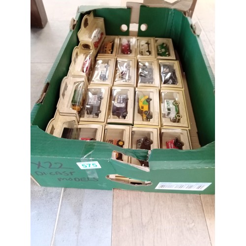 575 - A box of diecast model vehicles