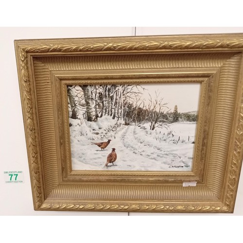 77 - Original Winter Scene by J McIlwain