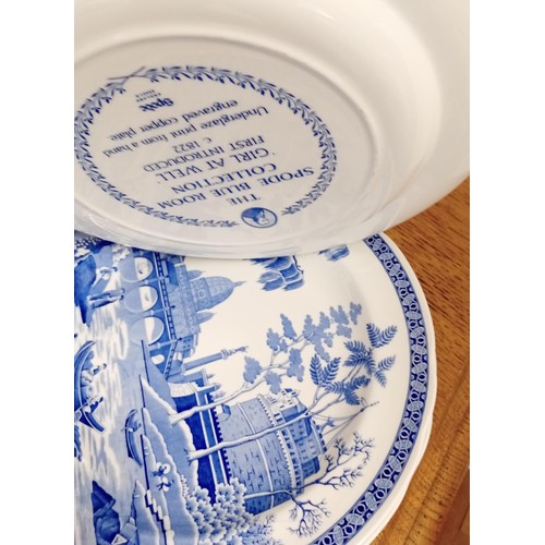 93 - Selection of blue and white platters etc