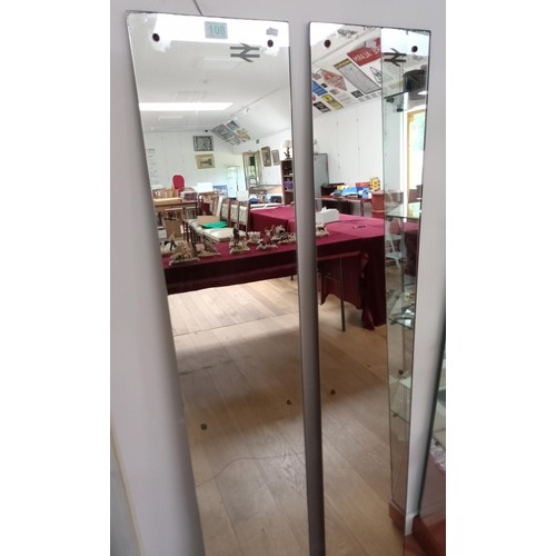 108 - Pair of Intercity armoured plate carriage mirrors