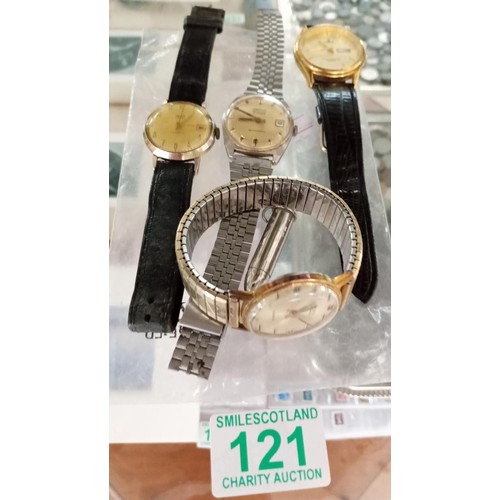 121 - selection of vintage watches etc