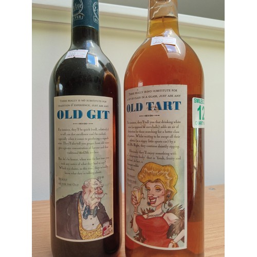 129 - Old Git and Old Tart bottles of wine