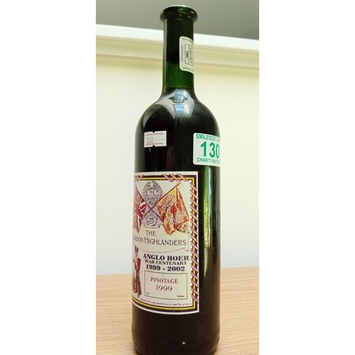 130 - Gordon Highlanders Boer War Centenary 1990-2002 Pinotage 1999 wine