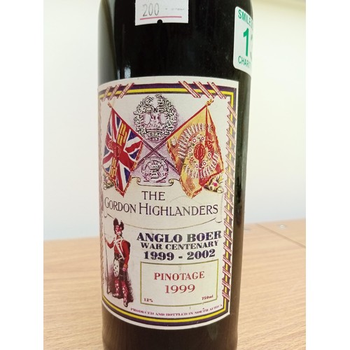 130 - Gordon Highlanders Boer War Centenary 1990-2002 Pinotage 1999 wine