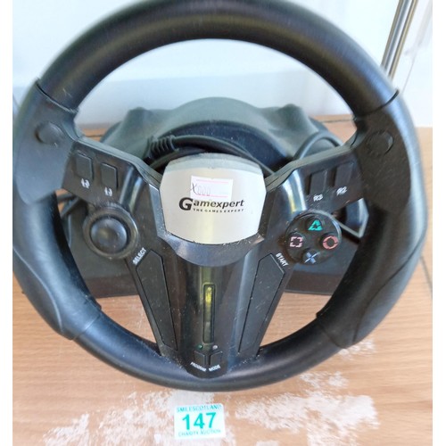 147 - Playstation Games expert steering wheel