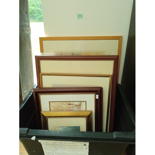 171 - Selection of framed pictures