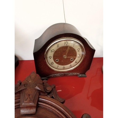 201 - Selection of 4 vintage clocks A/F