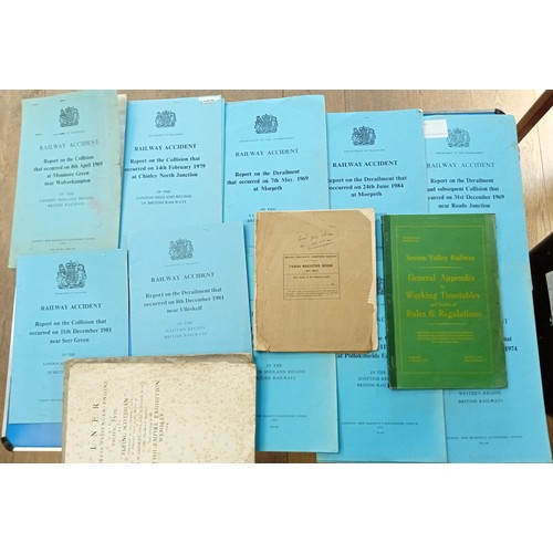 173 - Selection of railway books including railway accident reports