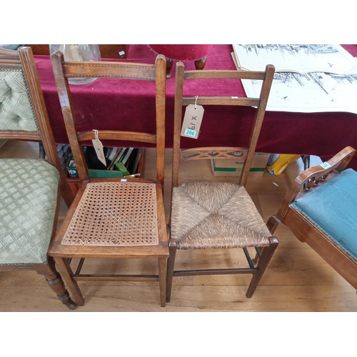 296 - 2 Rattan Style Chairs