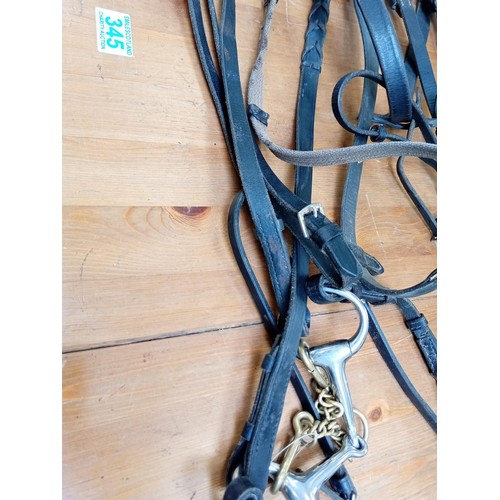 345 - 2 x Bridles 1 - Full Size 1 - Pony size